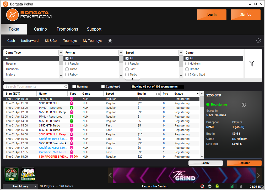 Daily MTT schedule offers something for every bankroll